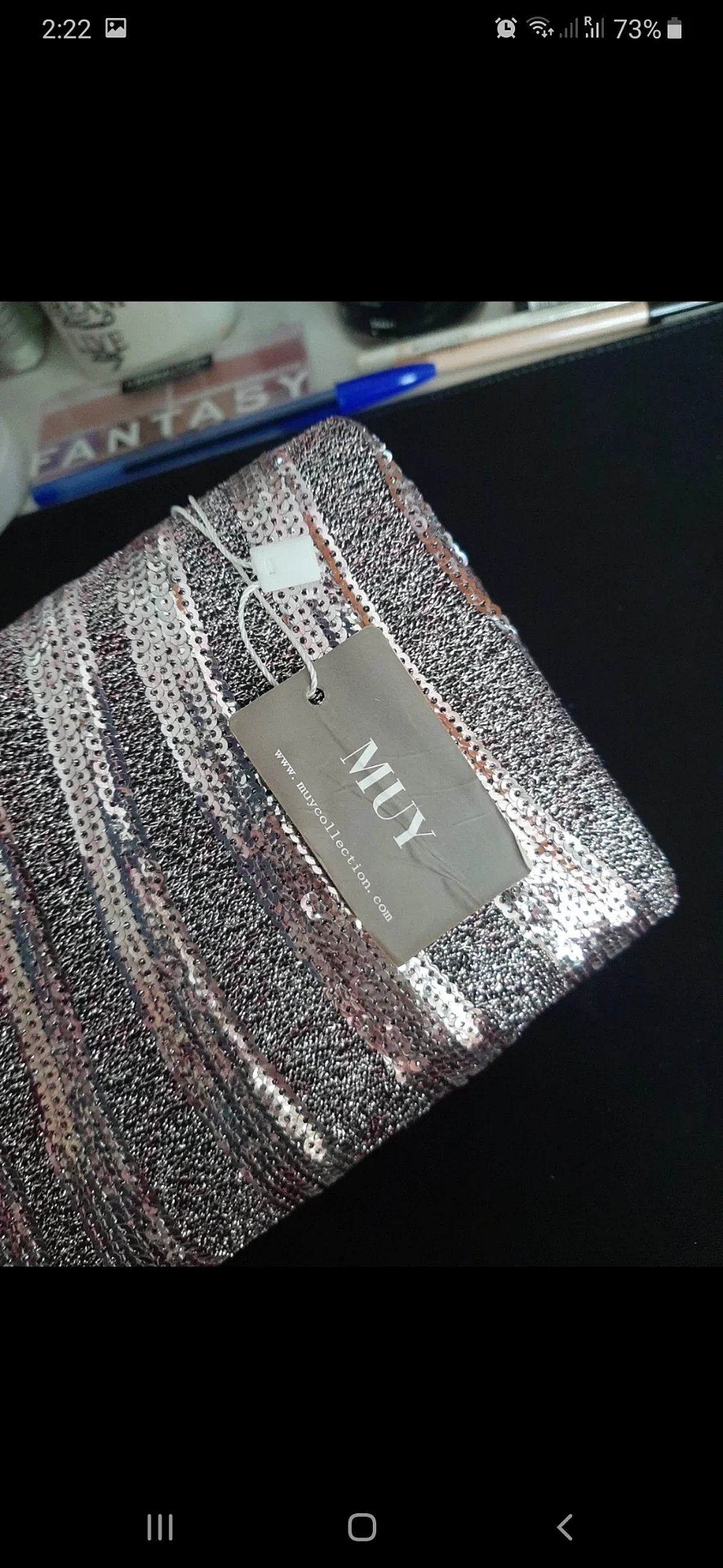 Bolso de mano de noche con lentejuelas brillantes - photo 8