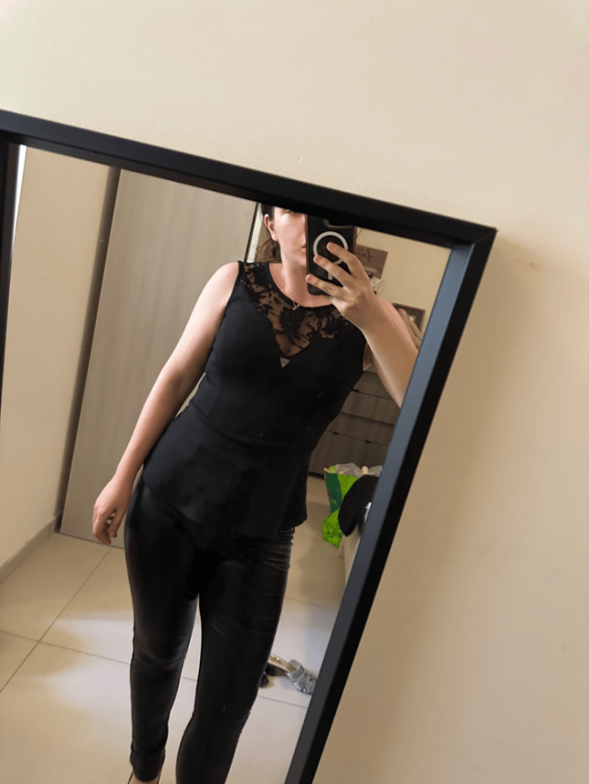 Pantalones de piel sintética - photo 3