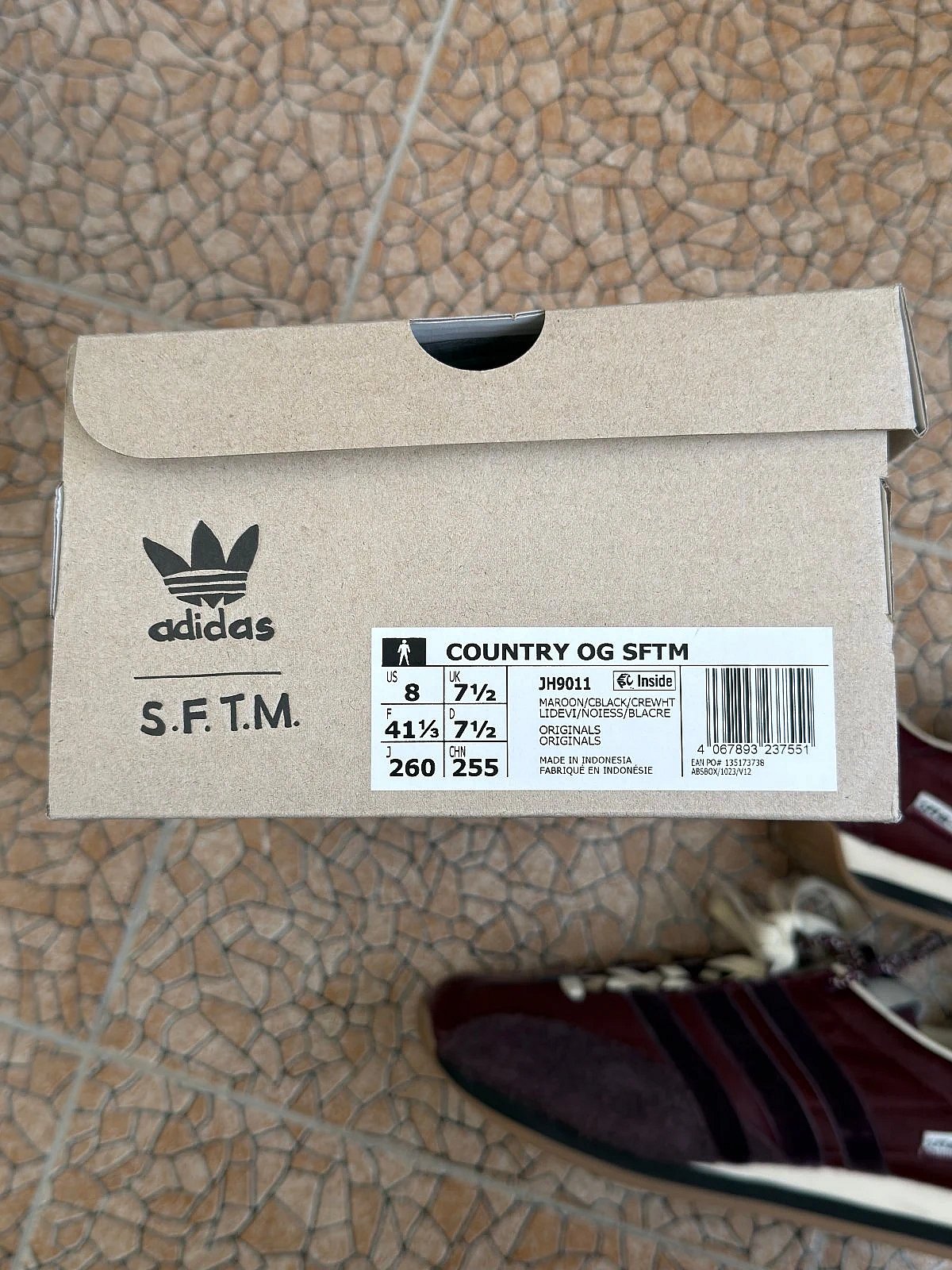 Sneakers Adidas x Song For The Mute in bordeaux - photo 5