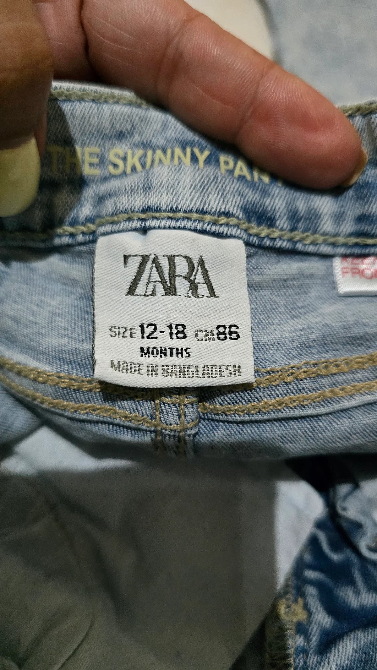 Jeans Zara Baby Ħasil Ħafif - photo 3