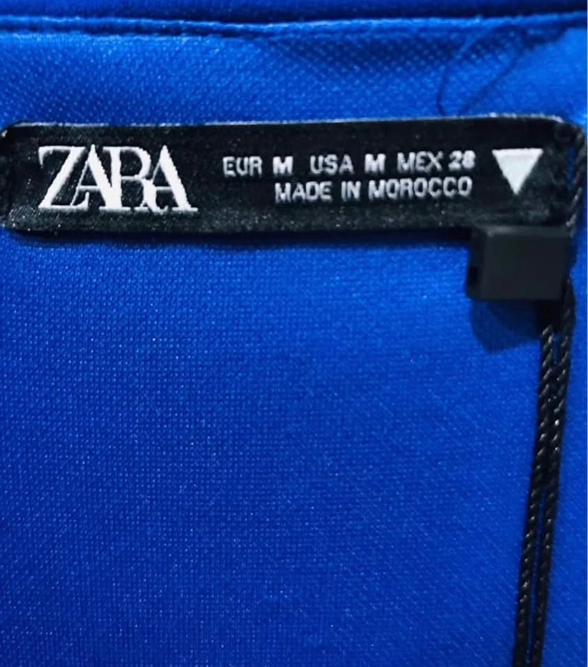 Vestido com franzidos da Zara em azul real - photo 3