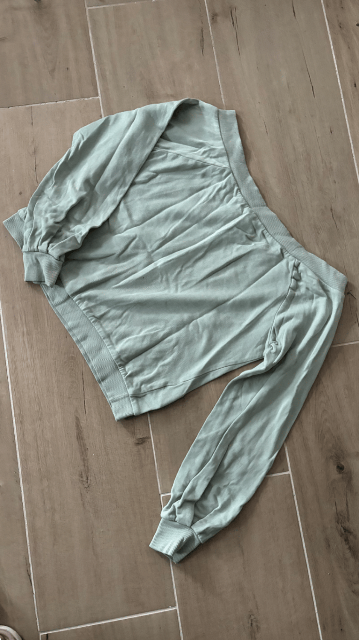 Sweatshirt b'ispalla miftuħa aħdar salvja - photo 2