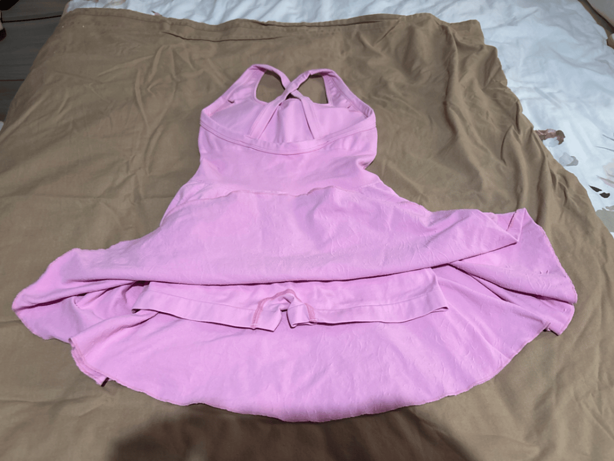 Miniabito rosa a balze - photo 2