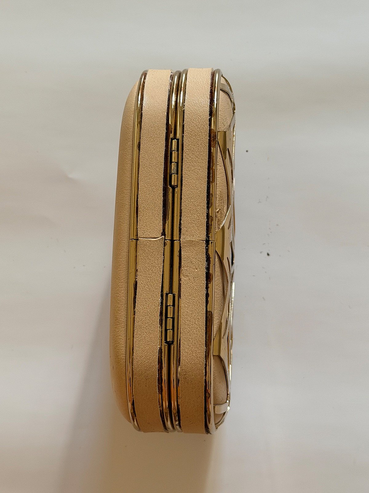 Borża tal-Klaċċ ta' Filgħaxija Art Deco tad-Deheb u x-Champagne – Handbag għat-Tieġ, Festi u Okkażjonijiet - photo 4