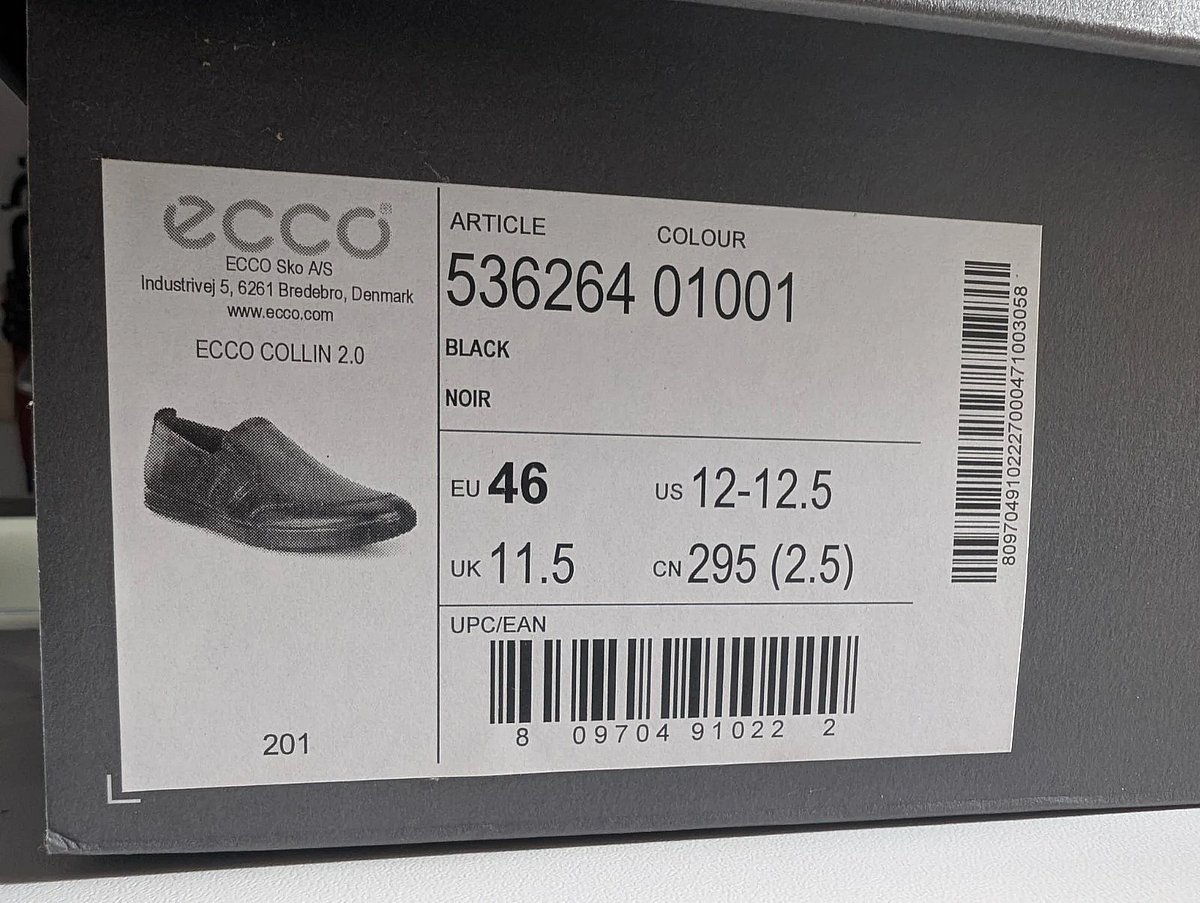 Żraben ECCO tal-Ġilda Sewda li Jiżżerżqu EU46/UK11.5 - photo 8