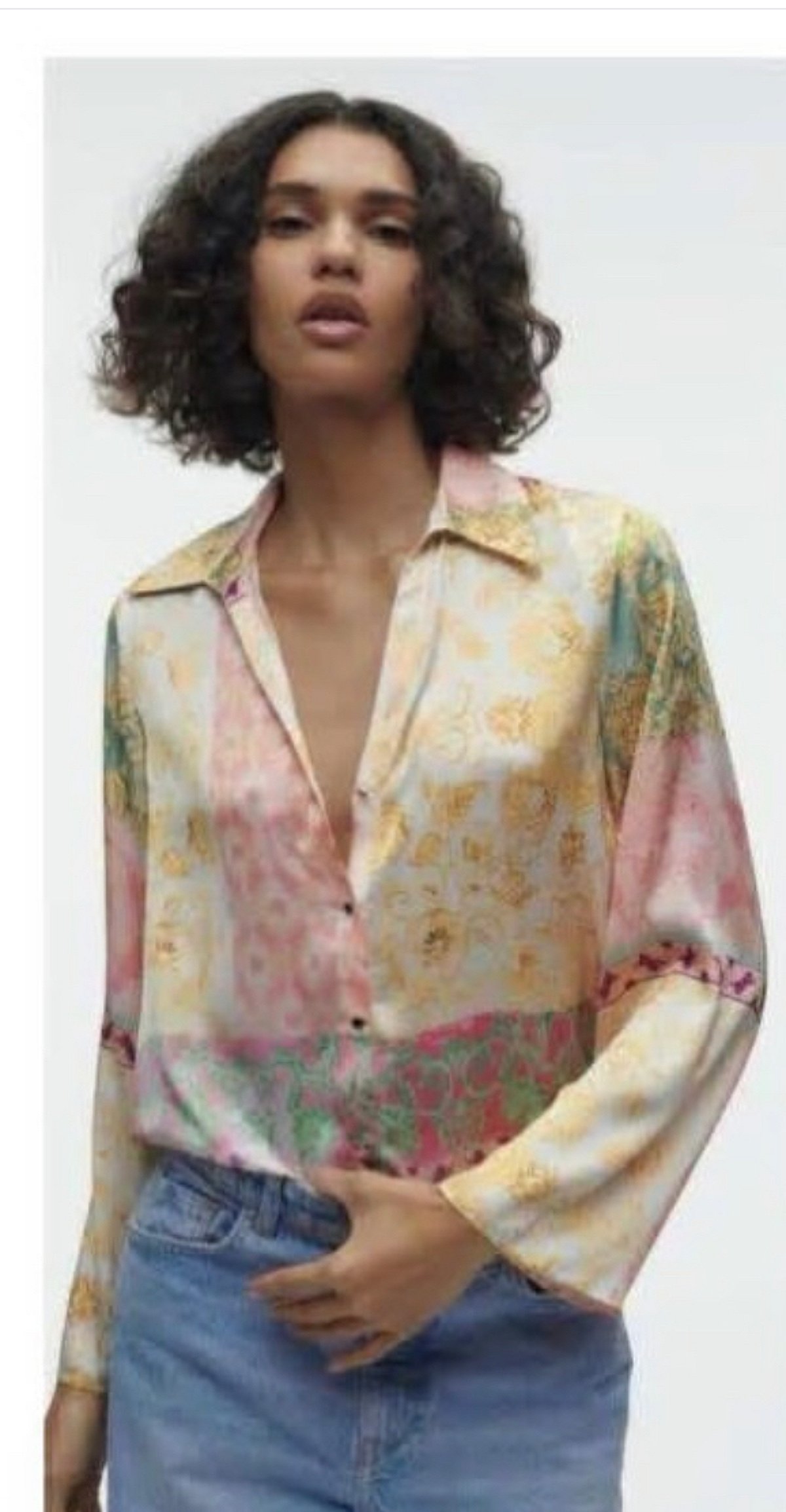 Camisa de satén estampada - photo 3