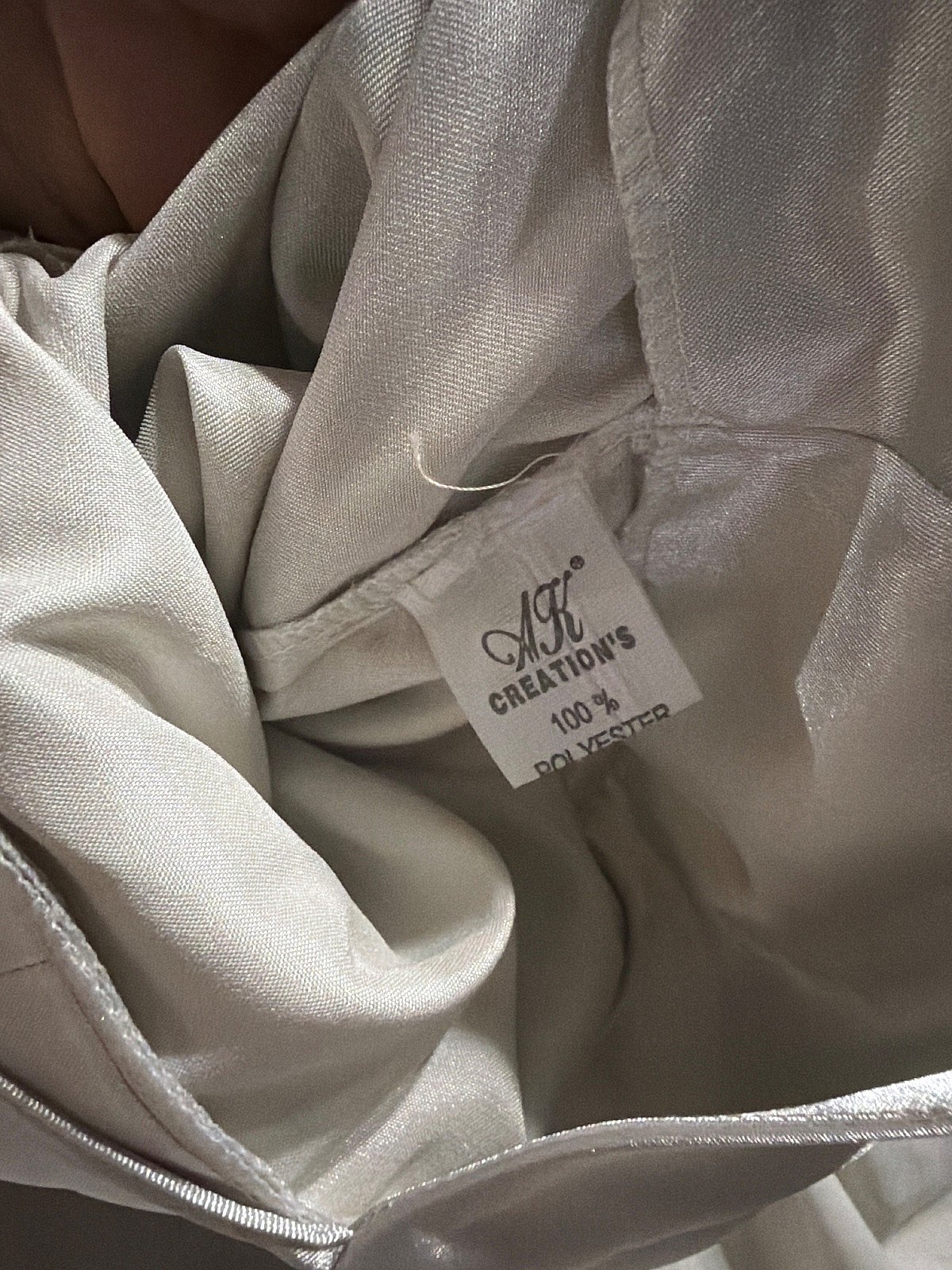 Silver Satin Evening Dress EU 44 - photo 6