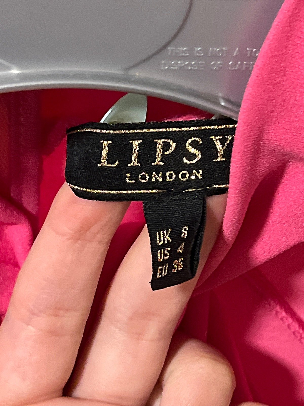 Lipsy - Vestido midi sin mangas rosa - photo 4