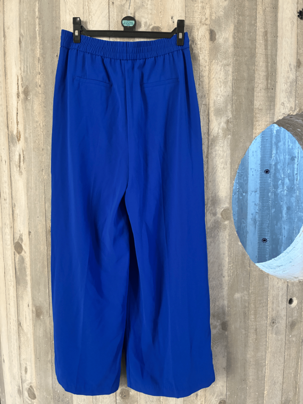 Pantaloni blu a gamba larga - photo 3