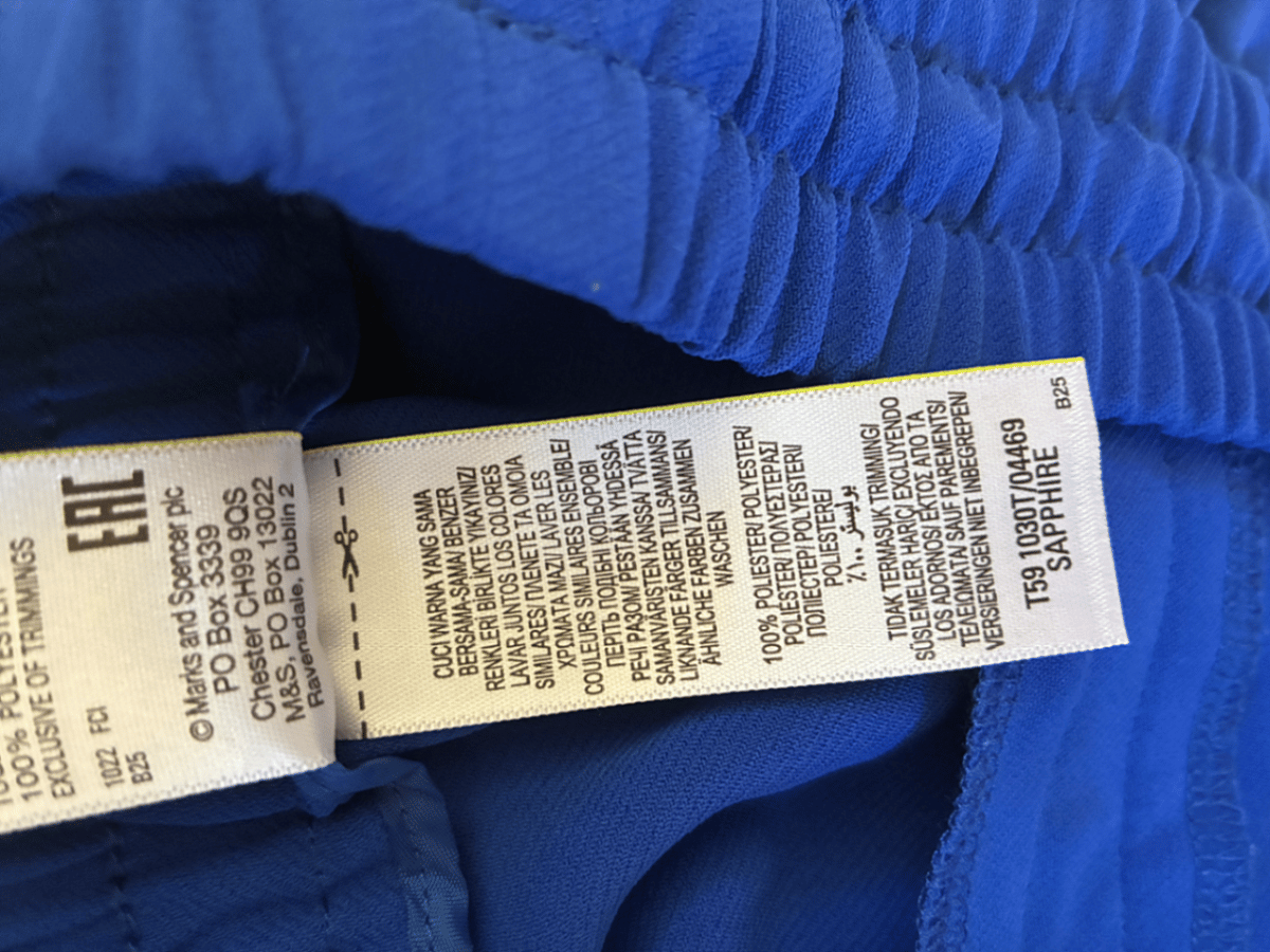 Pantaloni blu a gamba larga - photo 7