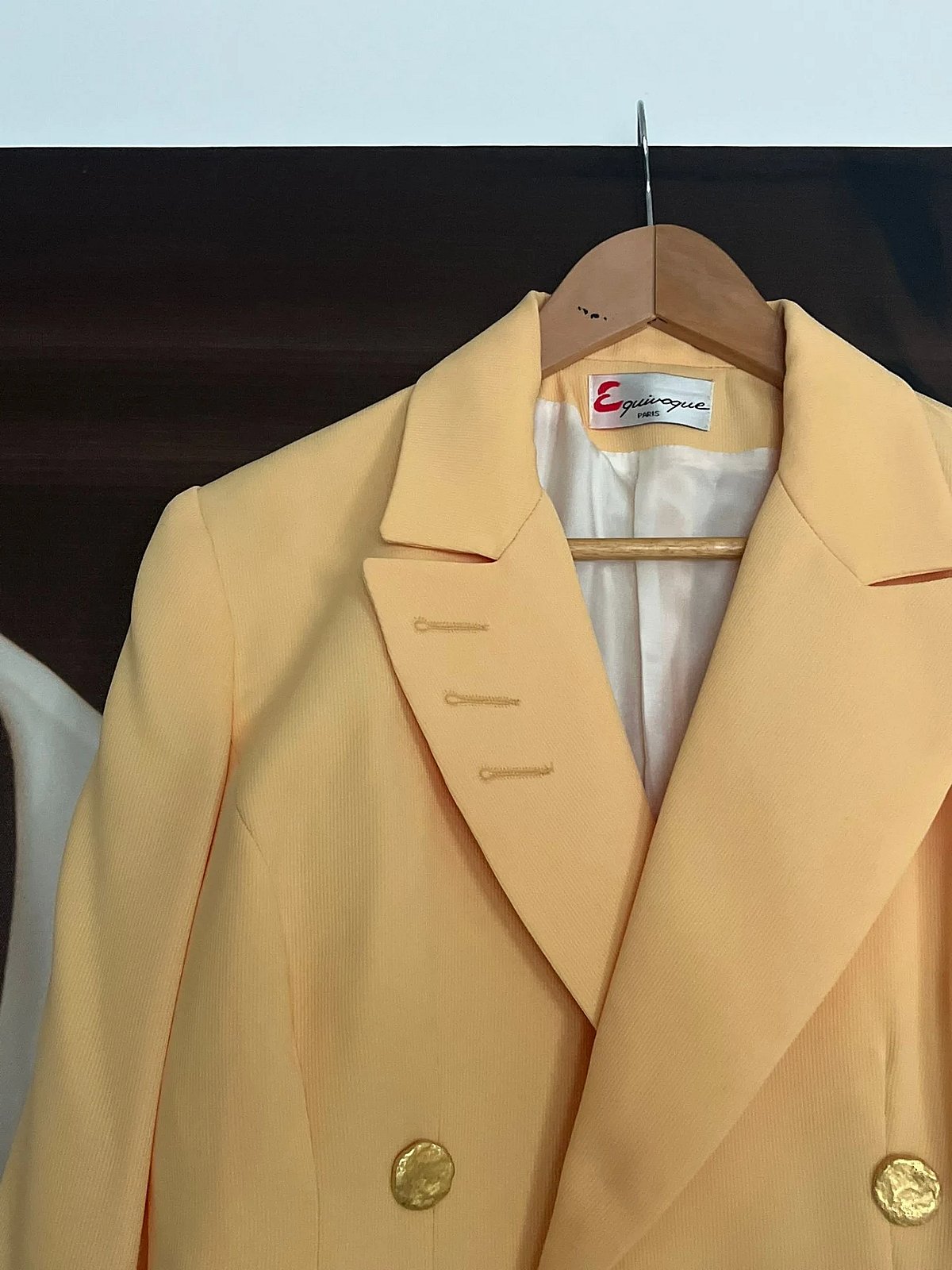 Conjunto de traje de tres piezas amarillo vintage - photo 6