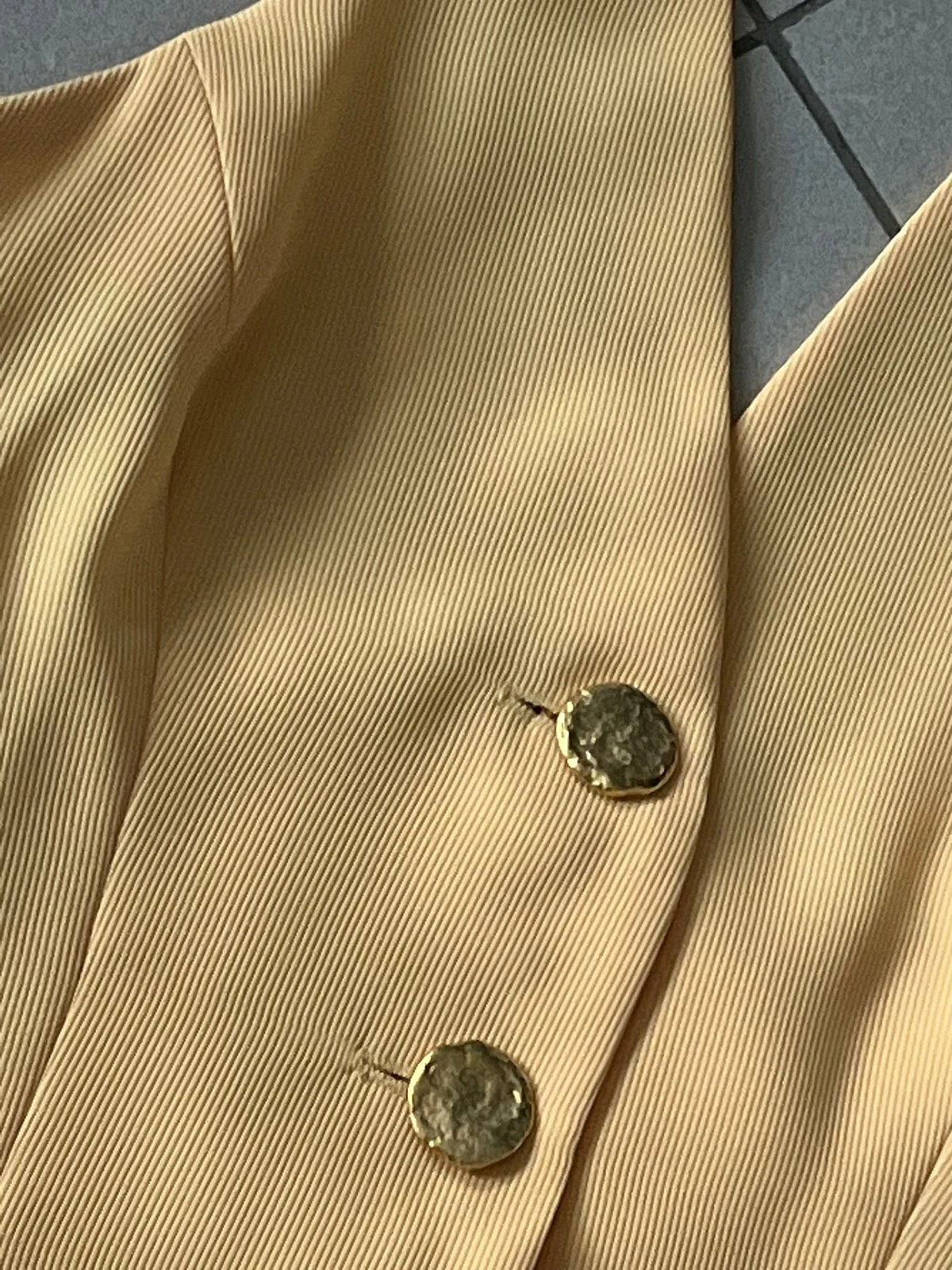 Conjunto de traje de tres piezas amarillo vintage - photo 4