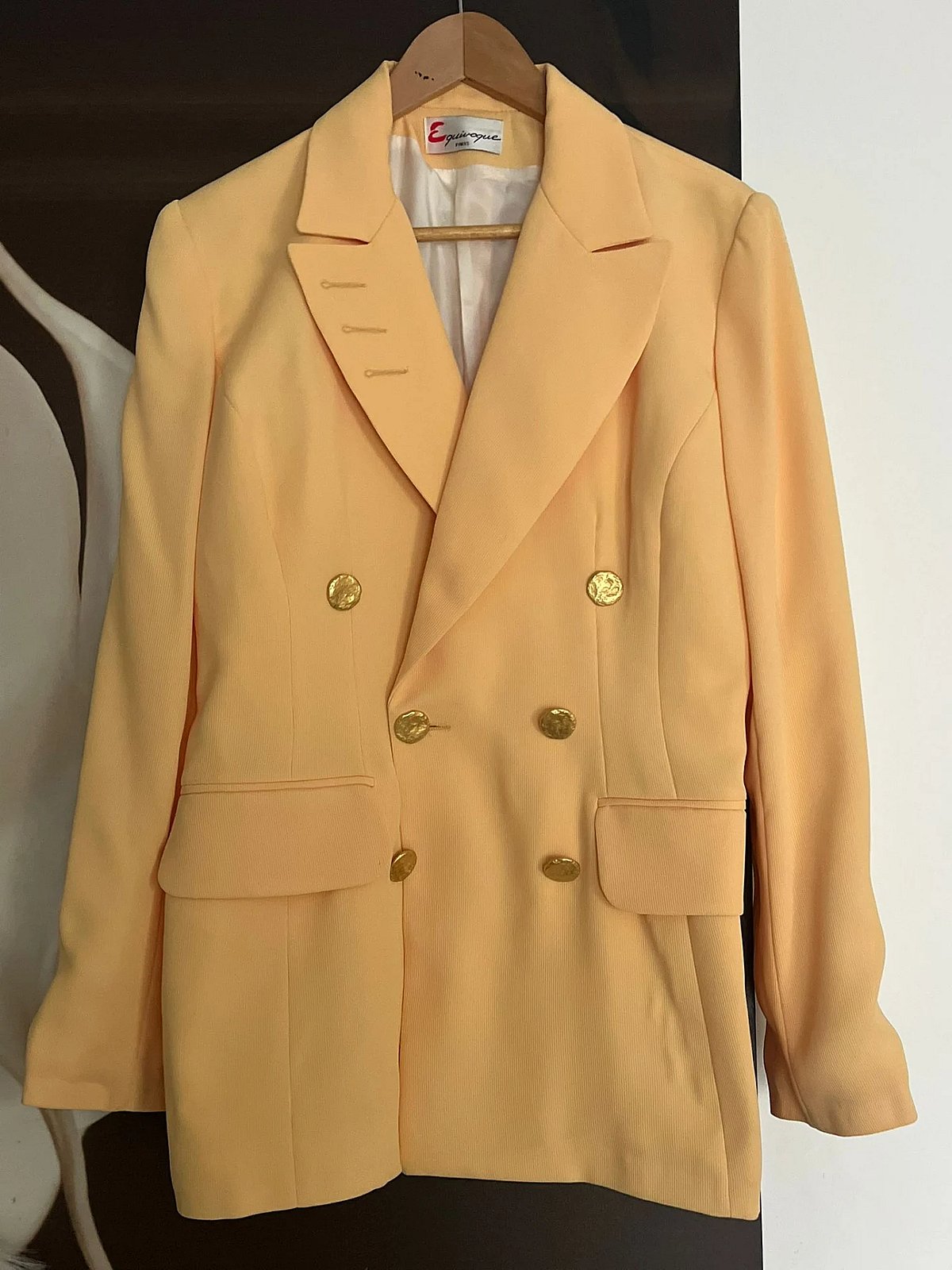 Conjunto de traje de tres piezas amarillo vintage - photo 8