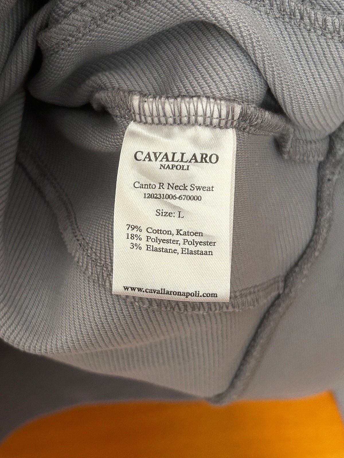 Felpa Cavallaro Napoli con logo grigio - photo 5
