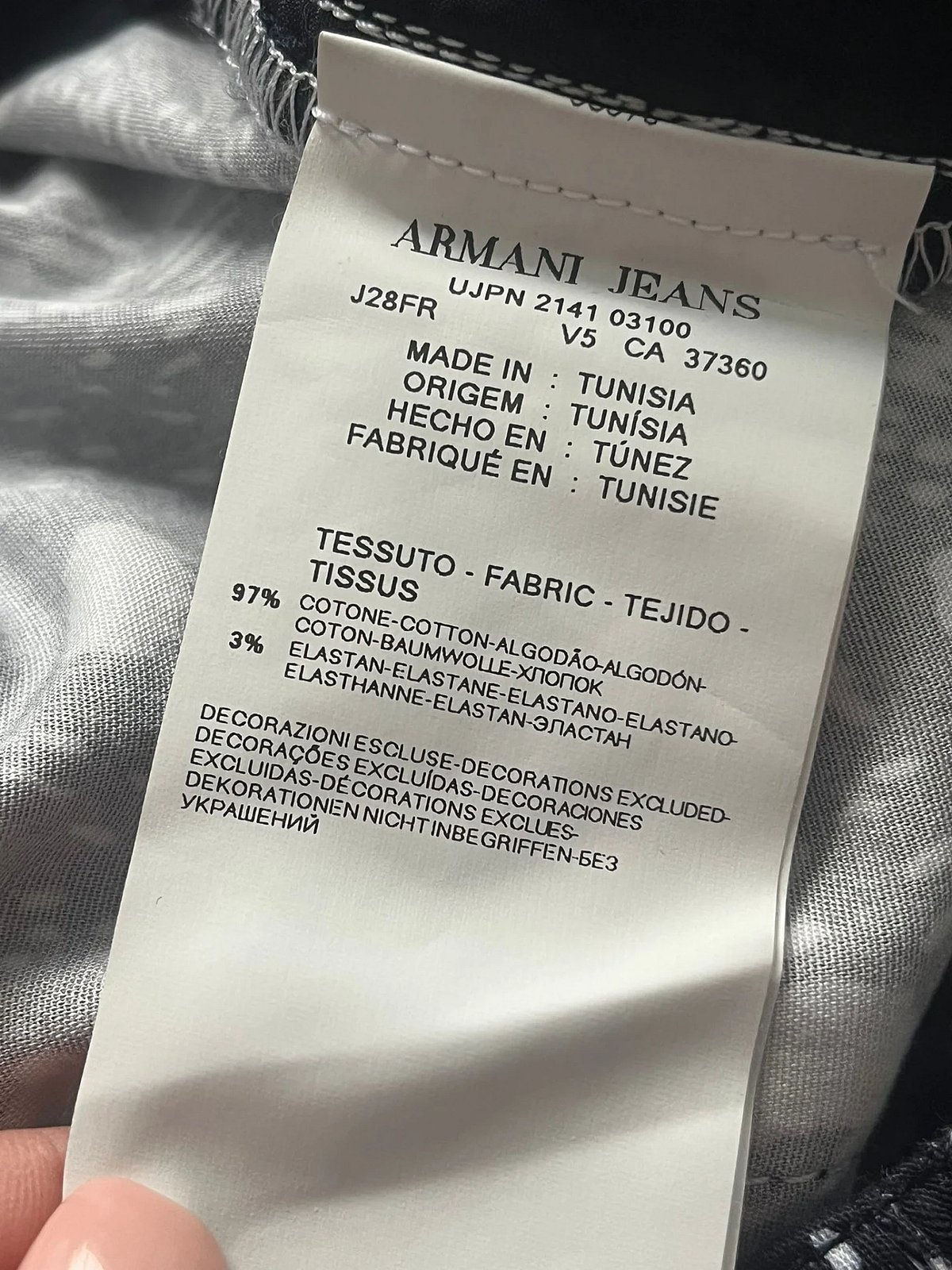 Pantaloni slim fantasia Armani Jeans - photo 2