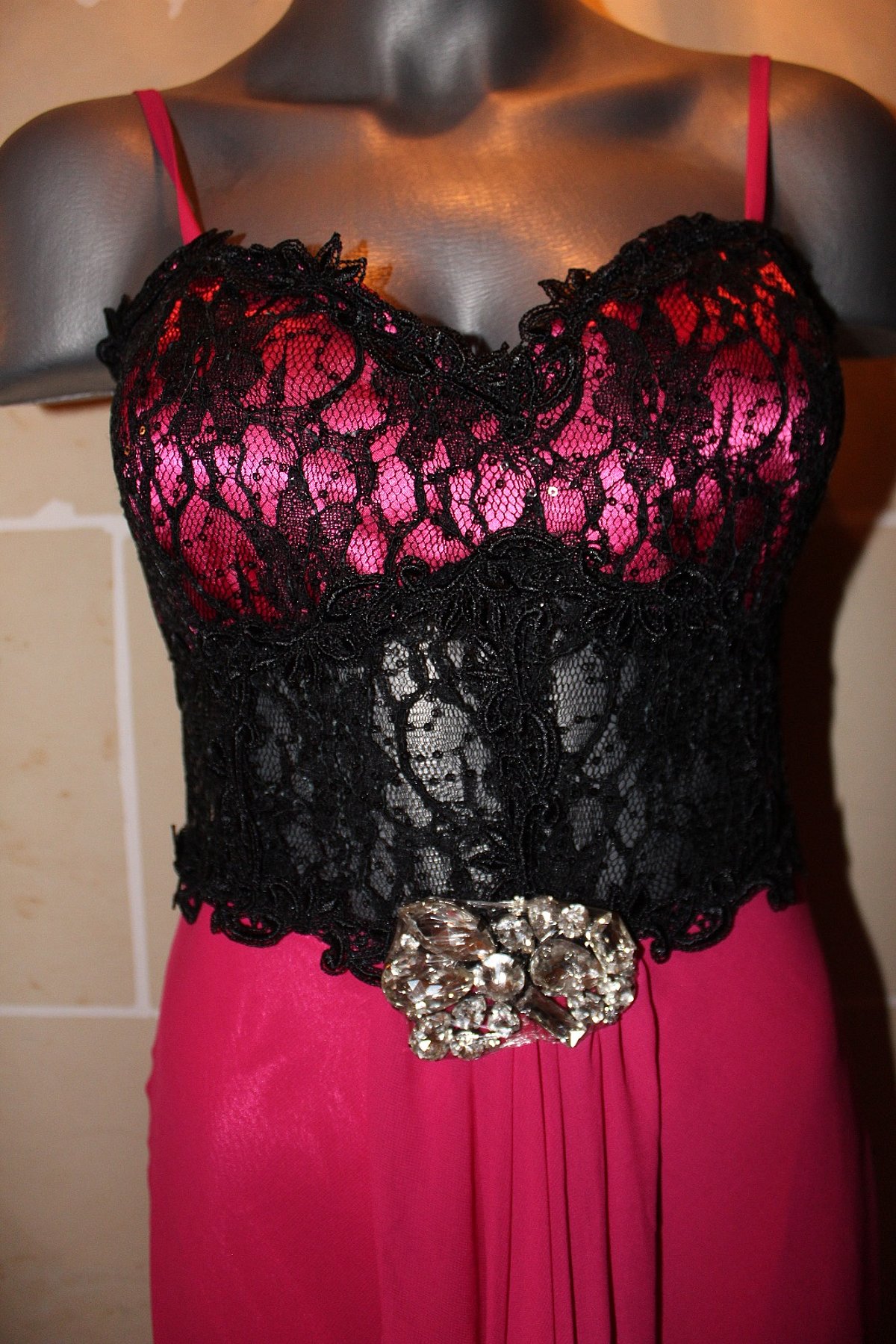 Hot Pink Evening Dress EU38 - photo 3