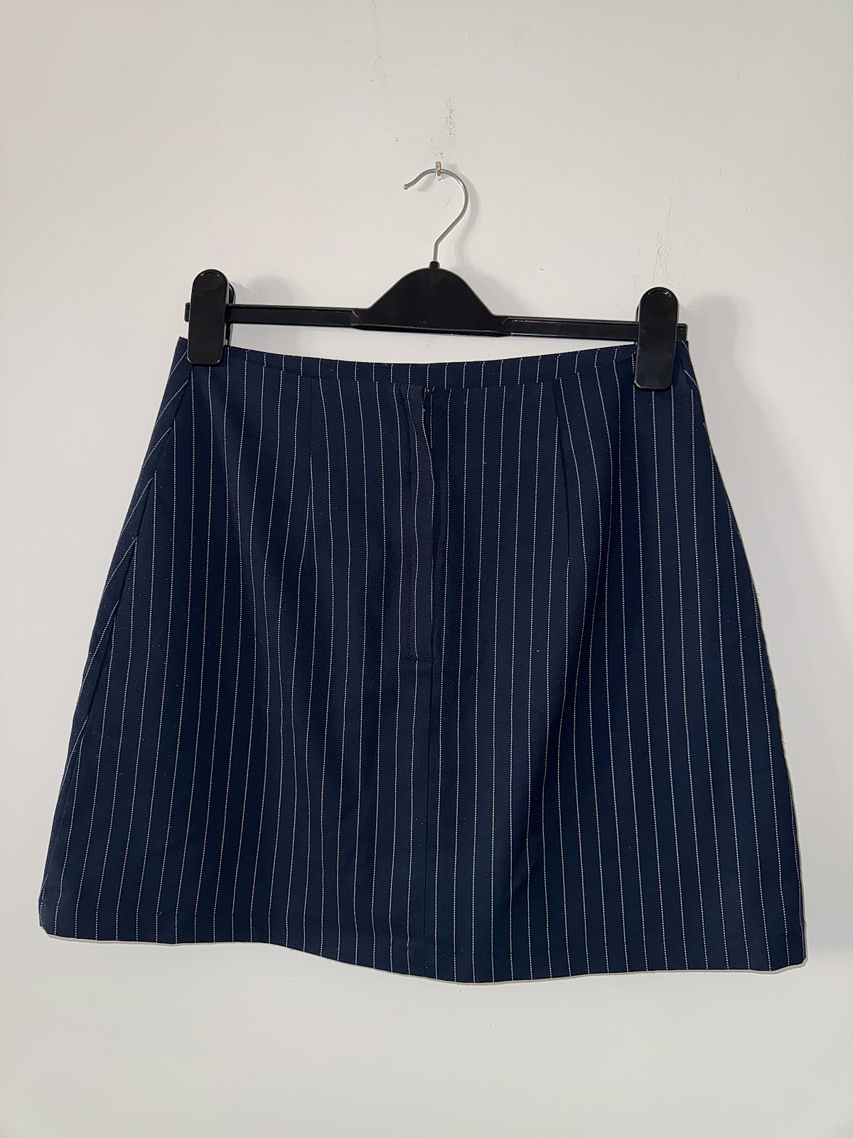 Minigonna blu navy a righe sottili - photo 2