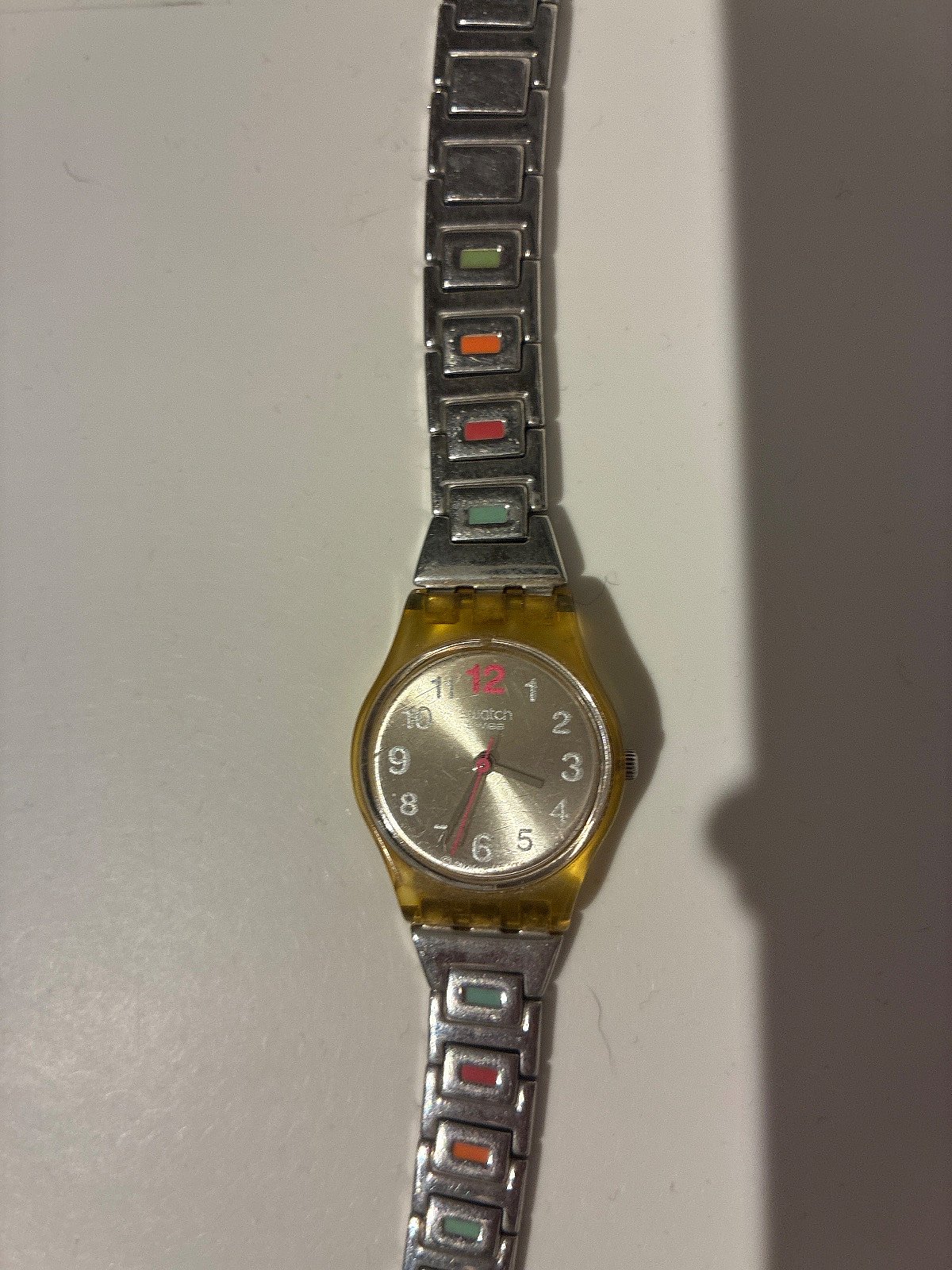 Arloġġ Swatch vintage, ħoloq b'ħafna kuluri - photo 2