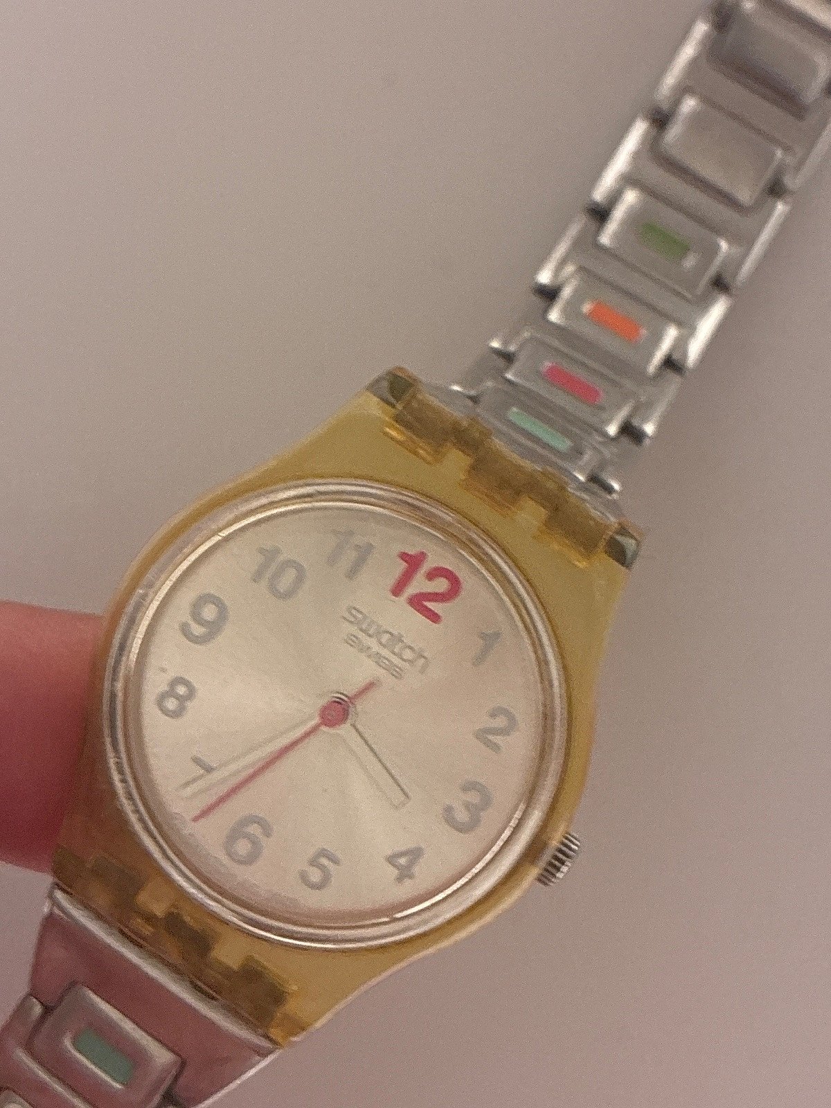 Arloġġ Swatch vintage, ħoloq b'ħafna kuluri - photo 4