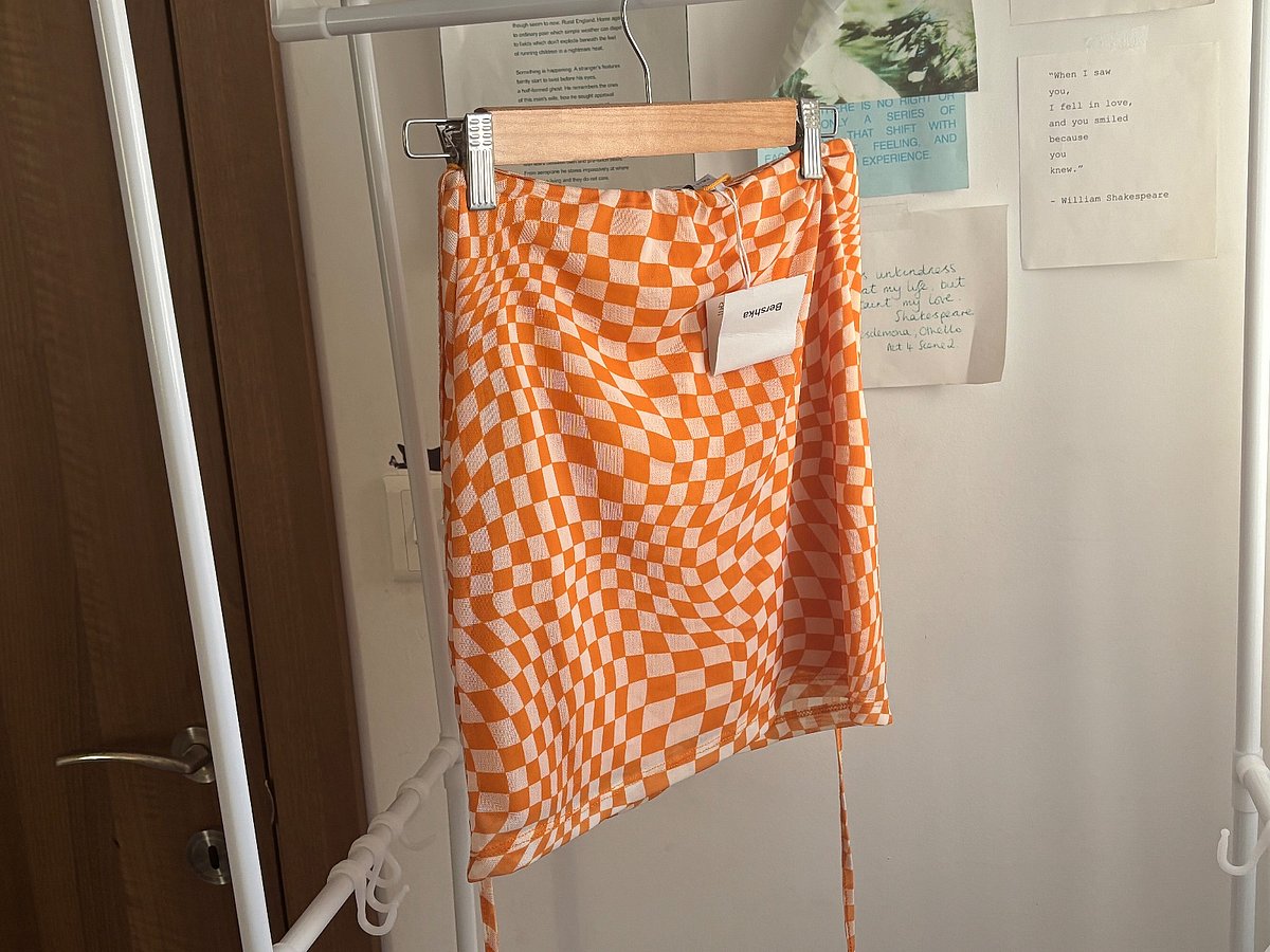 Dbielet Mini Checkerboard Oranġjo - photo 2