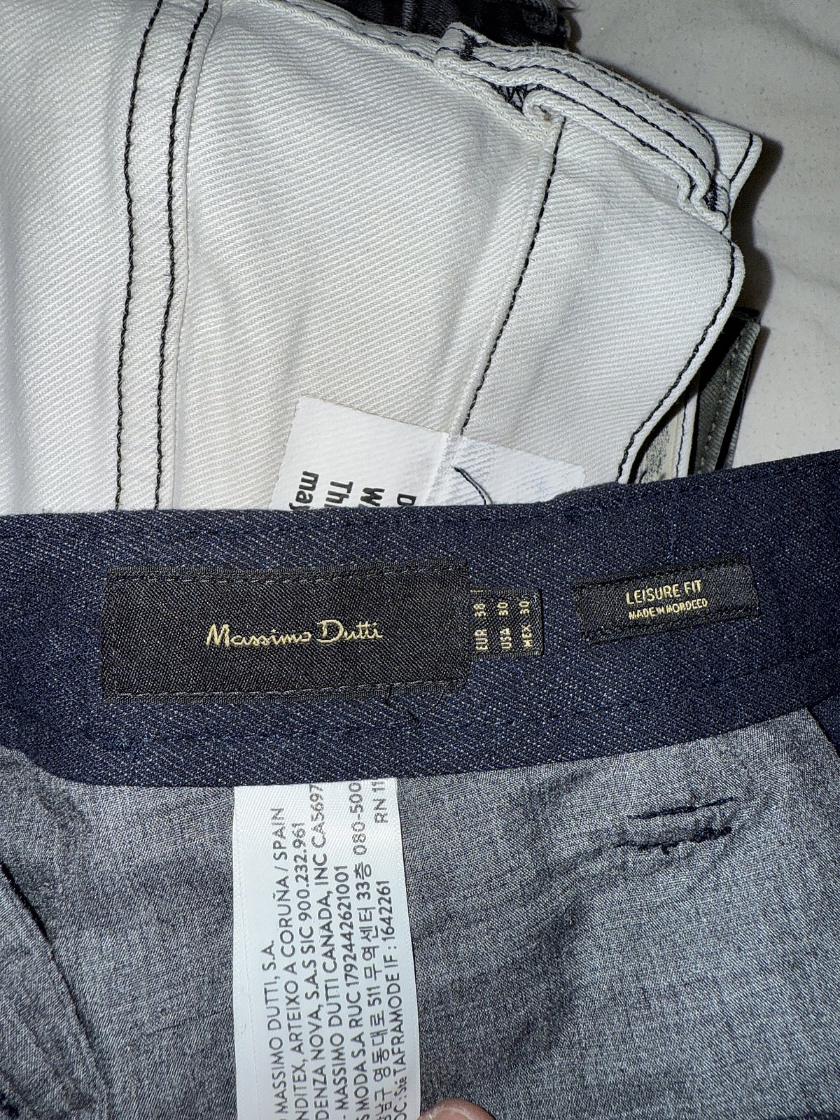 Pantaloni casual blu navy Massimo Dutti - photo 4