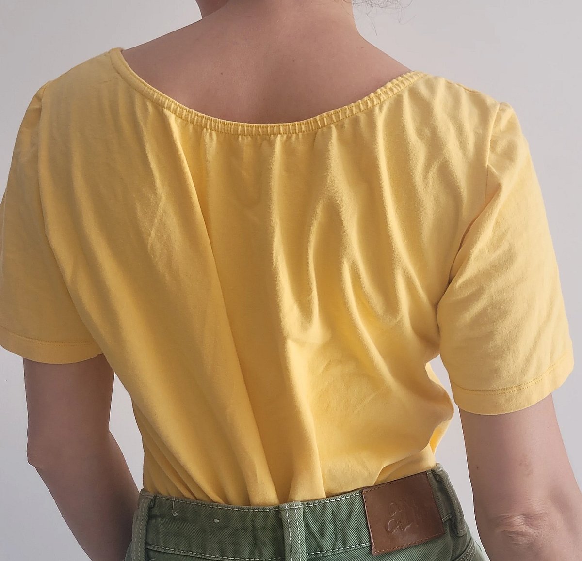 Yellow Scoop Neck Top - photo 2