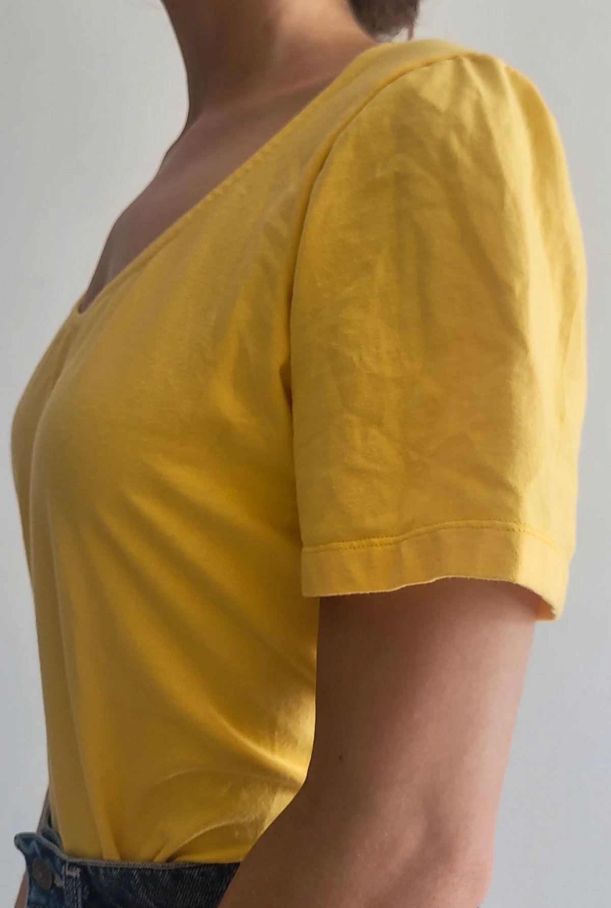 Yellow Scoop Neck Top - photo 4