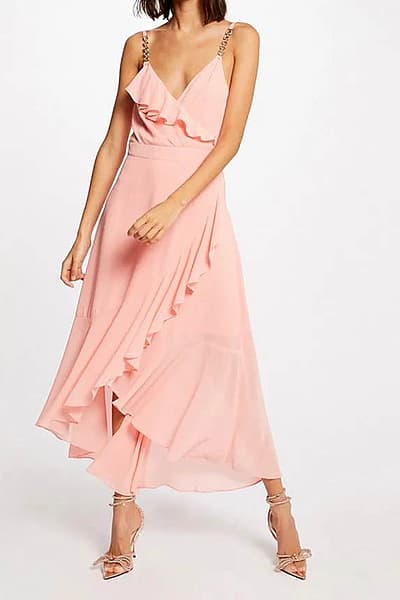 Vestido midi con volantes by Morgan — pre-loved on Thrifted.mt