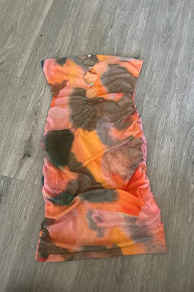  miniabito senza spalline multicolore — pre-loved on Thrifted.mt