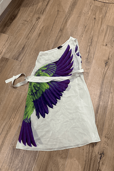 White Bird Print Tunic Dress by Just Cavalli  — pre-loved on Thrifted.mt