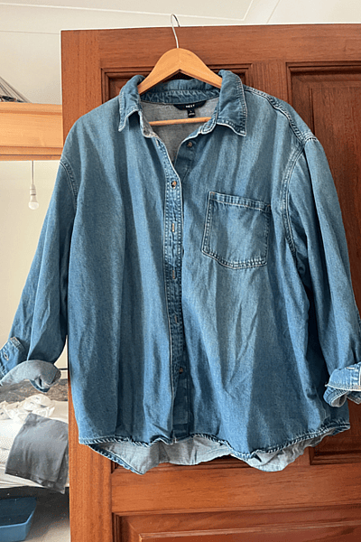 Classic Denim Overshirt Button-Up by NEXT — pre-loved on Thrifted.mt