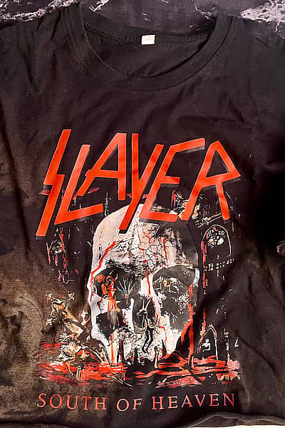 Maglietta della band Slayer sbiadita  — pre-loved on Thrifted.mt