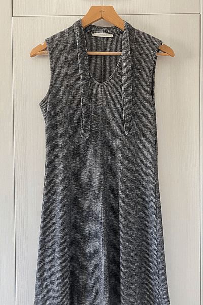 Grey Ribbed Sleeveless Mini Dress by George — pre-loved on Thrifted.mt