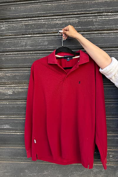 Polo rojo de manga larga by Polo Sport Ralph Lauren — pre-loved on Thrifted.mt