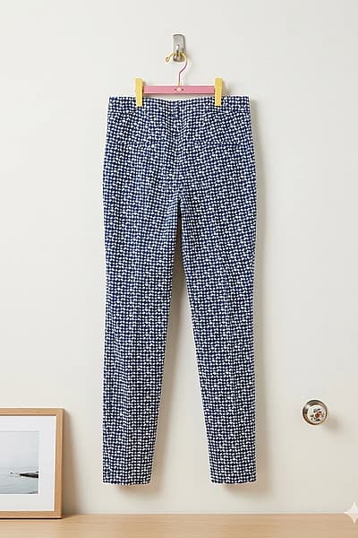 ZARA Patterned Slim Fit Trousers
