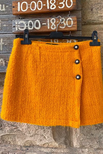 Kookai Bouclé A-Line Mini Skirt
