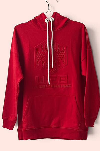 Marvel Disneyland Paris Red Hoodie by Marvel — pre-loved on Thrifted.mt
