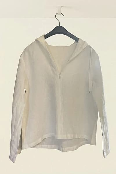 Max Mara Linen Hooded Top by Max Mara — pre-loved on Thrifted.mt