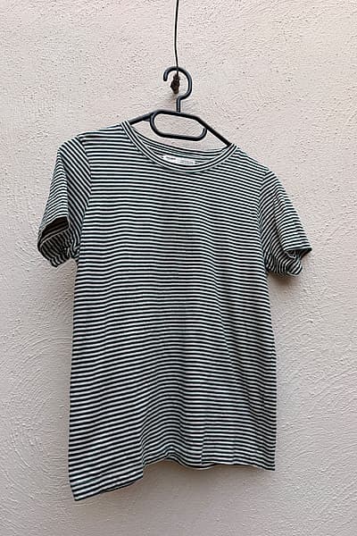 Pull&Bear Green Striped T-Shirt by Pull&Bear — pre-loved on Thrifted.mt