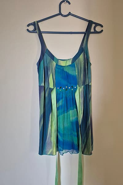Tie-dye embellished camisole top by Donatella De Paoli — pre-loved on Thrifted.mt