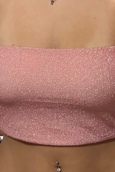 Pink Glittery Top by Terranova — pre-loved on Thrifted.mt