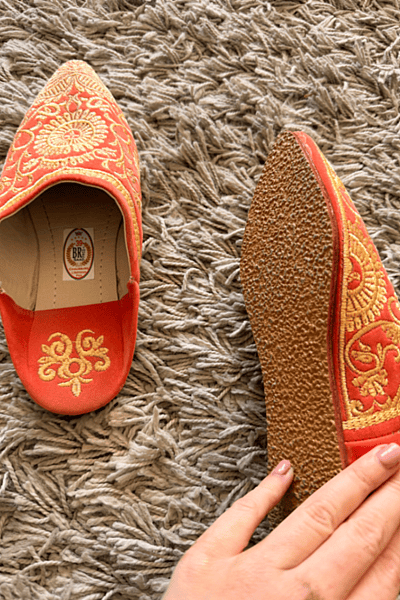 Moroccan babouche-style slippers — pre-loved on Thrifted.mt