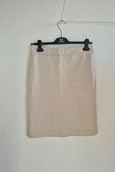 Fay Beige Cotton Pencil Skirt size M