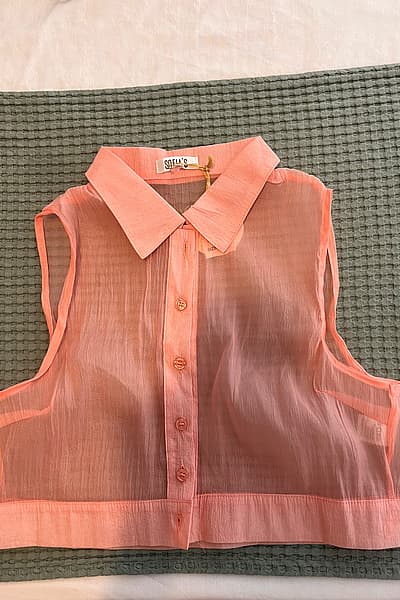 Crop top shirt , transparent see trough — pre-loved on Thrifted.mt