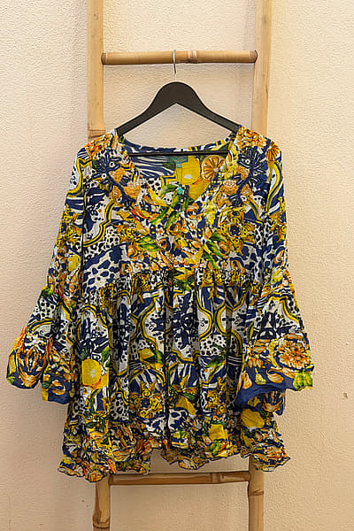 Antica Sartoria Printed Lemon top/tunic by Antica Sartoria — pre-loved on Thrifted.mt