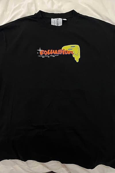 Camiseta con estampado «Black Collusion» by Collusion — pre-loved on Thrifted.mt