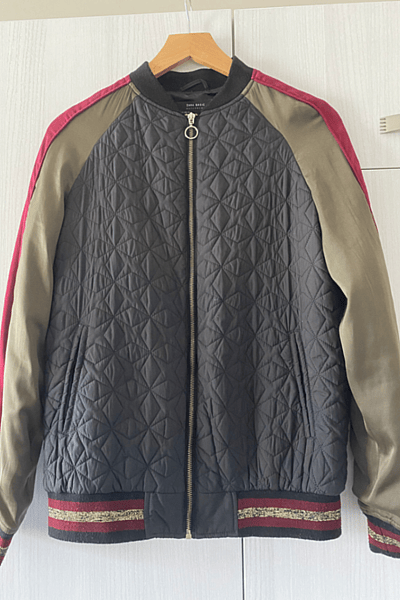 Quilted Tiger Embroidered Bomber Jacket by Zara — pre-loved on Thrifted.mt