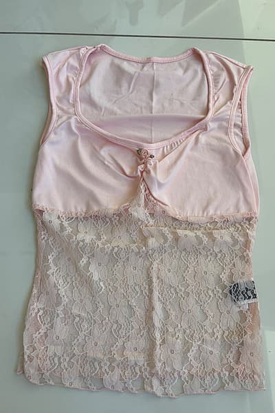 Pink Lace Cami Top by SHEIN — pre-loved on Thrifted.mt
