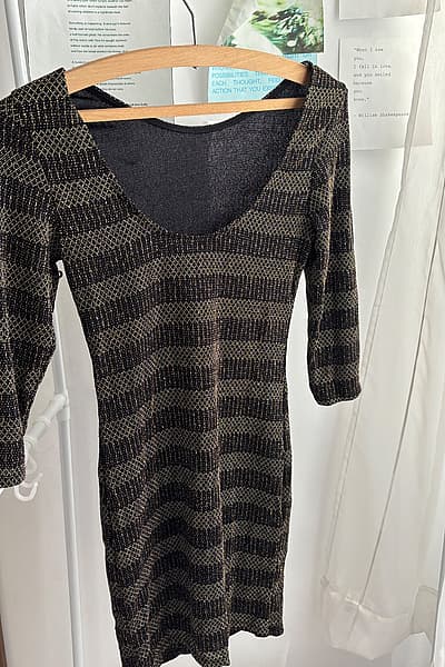 Ilbies ta' Miss Selfridge b'Glitter tad-Deheb — pre-loved on Thrifted.mt