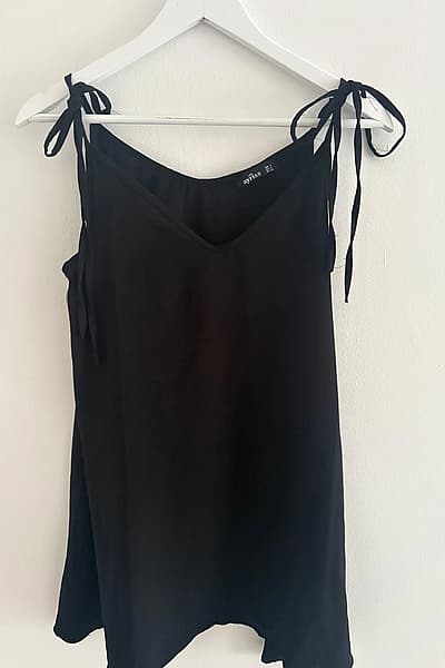 Black Shoulder Cami Top
